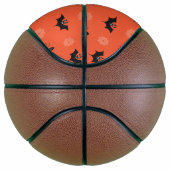 Halloween-Spinne, Fledermaus und Cobweb-Muster Basketball (Rechts)