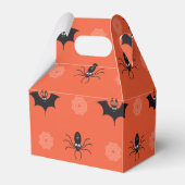 Halloween-Spinne, Fledermaus und Cobweb-Muster Geschenkschachtel (Rückseite)