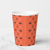 Halloween-Spinne, Fledermaus und Cobweb-Muster Pappbecher (Rechts)