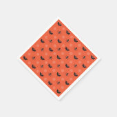 Halloween-Spinne, Fledermaus und Cobweb-Muster Serviette (Ecke)