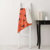 Halloween-Spinne, Fledermaus und Cobweb-Muster Sherpadecke (Beispiel)