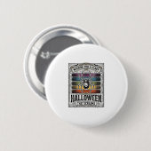 Halloween-Spinne Gruselige Retro-Gravur Regenbogen Button (Vorne & Hinten)