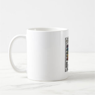 Halloween-Spinne Gruselige Retro-Gravur Regenbogen Kaffeetasse