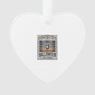 Halloween-Spinne Gruselige Retro-Gravur Regenbogen Ornament