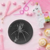 Halloween-Spinne-Papierteller Pappteller (Party)
