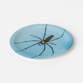 Halloween-Spinne Pappteller (Schrägansicht)