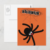 halloween spinne postkarte (Vorne/Hinten)