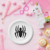 Halloween Spinne Schwarz-weiße Leckerei Pappteller (Party)