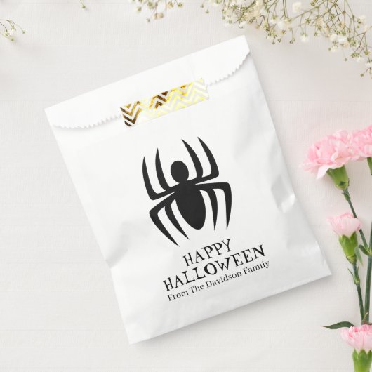 Halloween Spinne Schwarz-weiße, spuke Leckerei Geschenktütchen (Versiegelt)