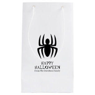 Halloween Spinne Schwarz-weiße, spuke Leckerei Kleine Geschenktüte