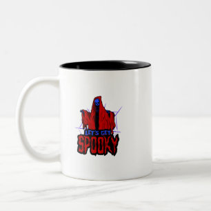 Halloween-Spinne Zweifarbige Tasse