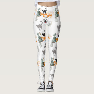 Halloween-Spinnen-Grab Leggings