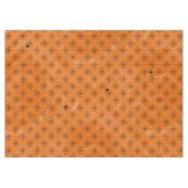 Halloween-Spinnen-Netz mit Spinnen auf Orange Tischdecke (Vorderseite (Horizontal))
