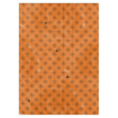 Halloween-Spinnen-Netz mit Spinnen auf Orange Tischdecke (Vorderseite)