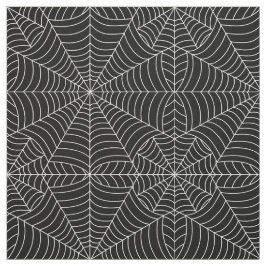 Halloween-Spinnen-Netze auf Schwarzem Stoff