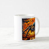 Halloween-Spinnen-Tasse Kaffeetasse (VorderseiteRechts)