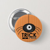 Halloween-Spinnen-Trick-oder Leckerei-Knopf Button (Vorne & Hinten)
