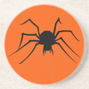 Halloween-Spinnen-Untersetzer Sandstein Untersetzer
