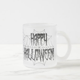 Halloween-Spinnenfinger und -netz Mattglastasse
