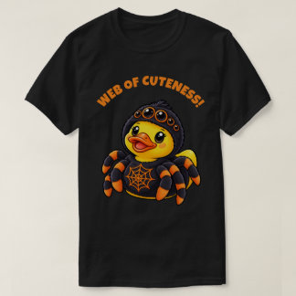 Halloween-Spinnengummiente Web der Niedlichkeit T-Shirt