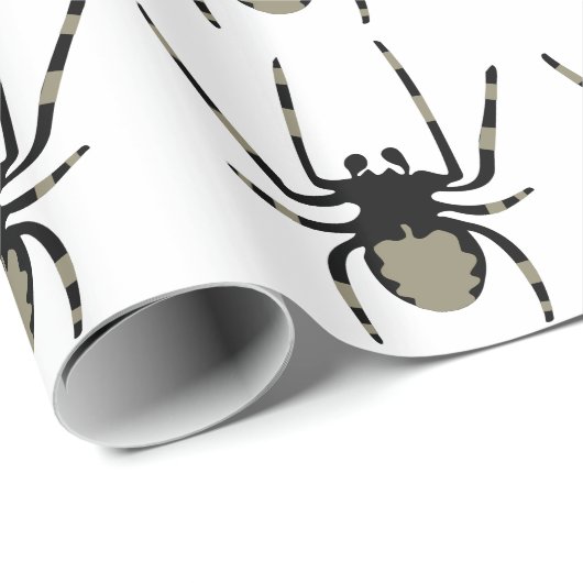 Halloween-Spinnenmuster Geschenkpapier (Rolleneckpunkt)
