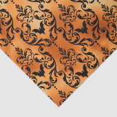 Halloween Spinnenmuster Muster Kupfer Schwarz Seidenpapier (Detail)