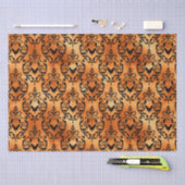 Halloween Spinnenmuster Muster Kupfer Schwarz Seidenpapier (Handwerk)