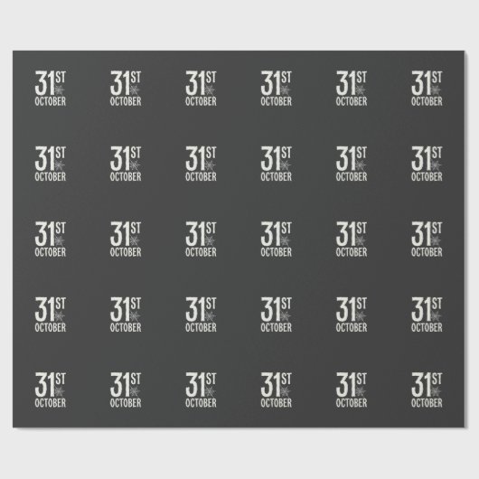 Halloween-Spinnennetz-Design am 31. Oktober Geschenkpapier (Flach)