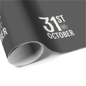 Halloween-Spinnennetz-Design am 31. Oktober Geschenkpapier (Rolleneckpunkt)