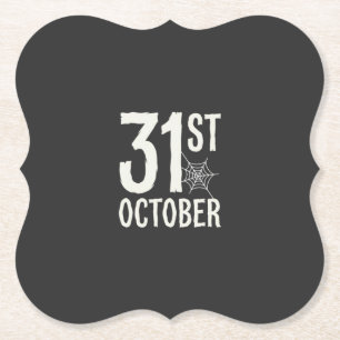 Halloween-Spinnennetz-Design am 31. Oktober Untersetzer