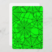 Halloween-Spinnennetz Einladung (Vorne/Hinten)