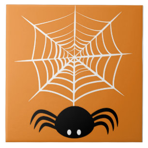 Halloween Spinnennetz Fliese