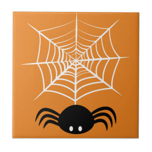 Halloween Spinnennetz Fliese