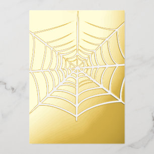 Halloween Spinnennetz Folieneinladung