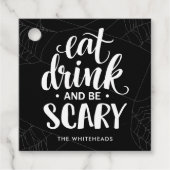 Halloween Spinnennetz Geschenkanhänger (Vorderseite)