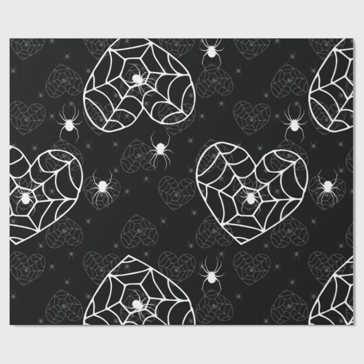 Halloween-Spinnennetz Geschenkpapier (Flach)