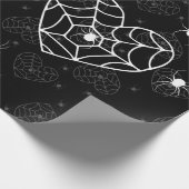Halloween-Spinnennetz Geschenkpapier (Ecke)