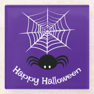 Halloween Spinnennetz Glasuntersetzer