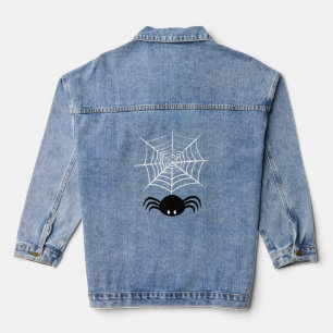 Halloween Spinnennetz  Jeansjacke