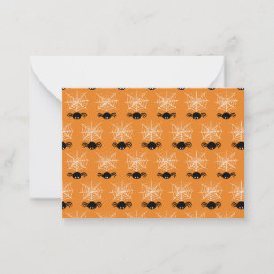 Halloween Spinnennetz Mitteilungskarte