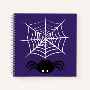 Halloween Spinnennetz  Notizblock