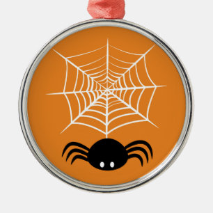Halloween Spinnennetz Ornament Aus Metall