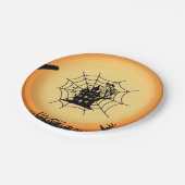 Halloween-Spinnennetz-PapiertellerPapierteller Pappteller (Schrägansicht)
