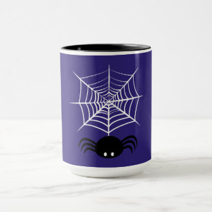 Halloween Spinnennetz Tasse