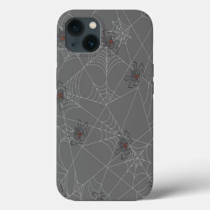 Halloween Spinnennetz und Kürbisse  iPhone 13 Hülle