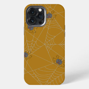 Halloween Spinnennetz und Kürbisse  iPhone 13 Pro Max Hülle