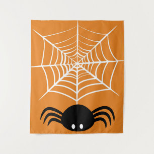Halloween Spinnennetz Wandteppich