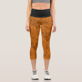 Halloween Spinnennetze Benutzerfarben Capri Leggings (Vorderseite)
