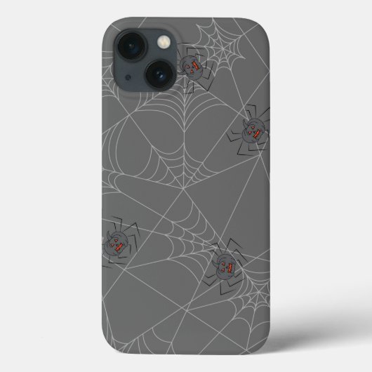 Halloween Spinnennetze und Kürbis Case-Mate iPhone Hülle (Rückseite)