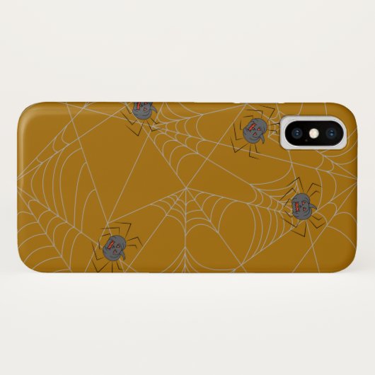 Halloween Spinnennetze und Kürbis Case-Mate iPhone Hülle (Rückseite (Horizontal))